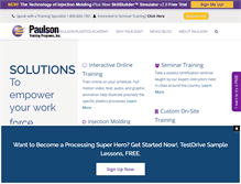 Tablet Screenshot of paulsontraining.com